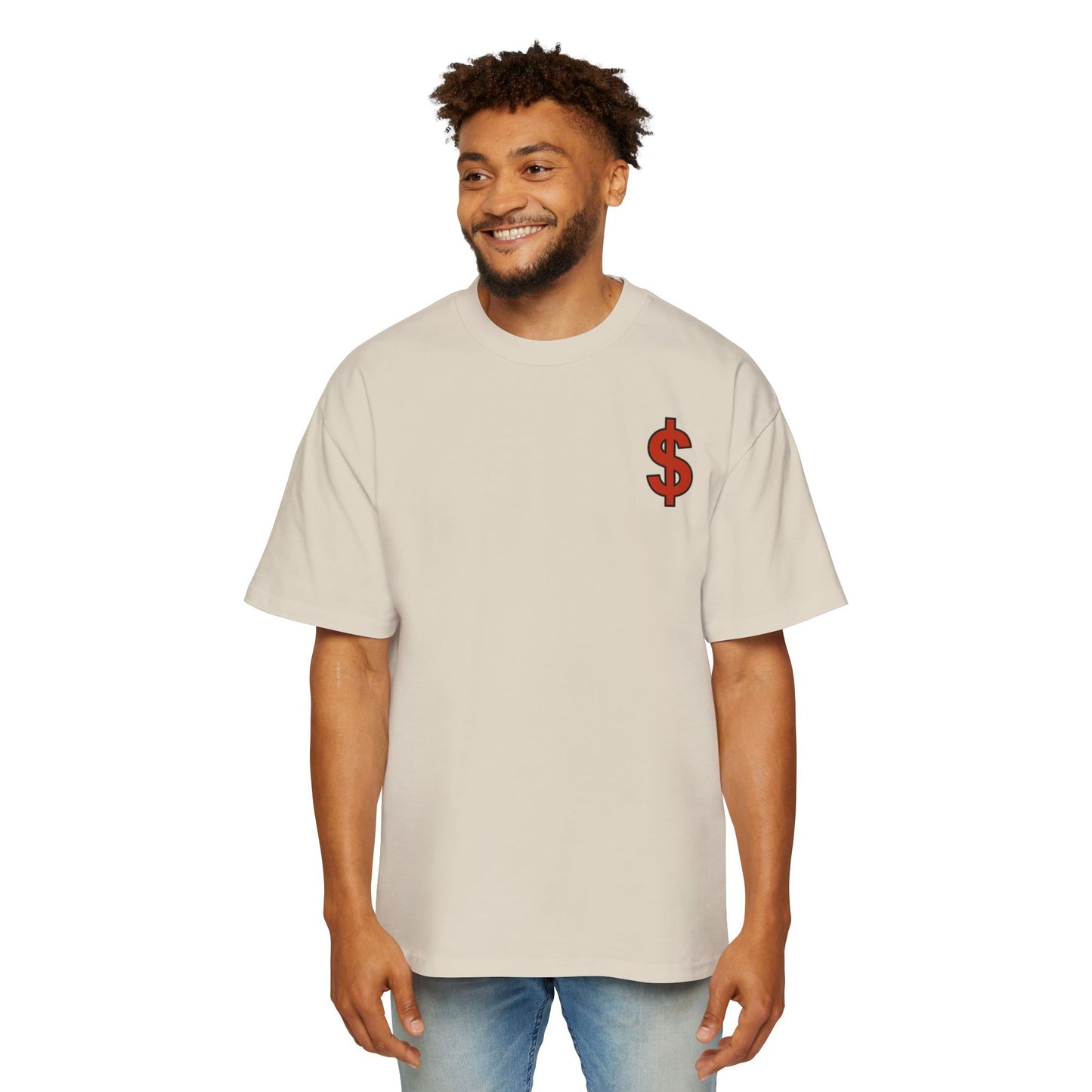 Men's Heavy Oversized Tee - 'Built Different' Break the Cycle Graphic T-Shirt