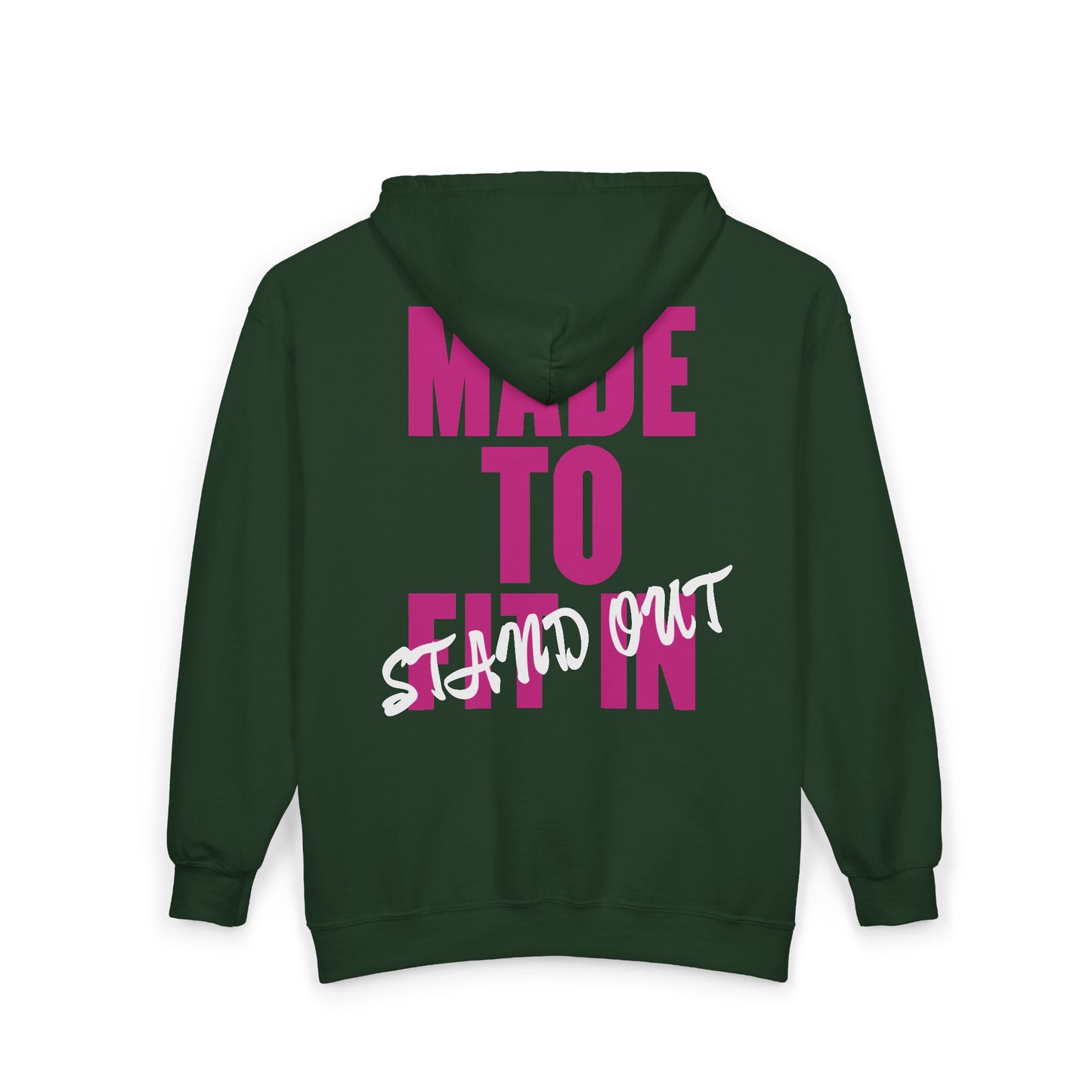 Jt Apparel Made To Stand Out Dual Color (Pink/White)Zip Up