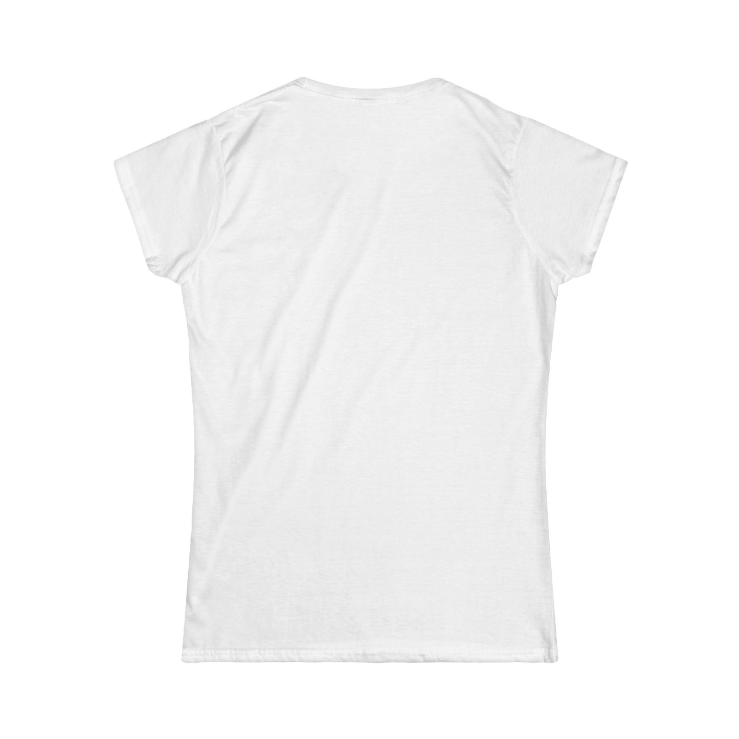 Think Like a Queen Women's Softstyle Tee - Inspirational Crown Graphic Shirt