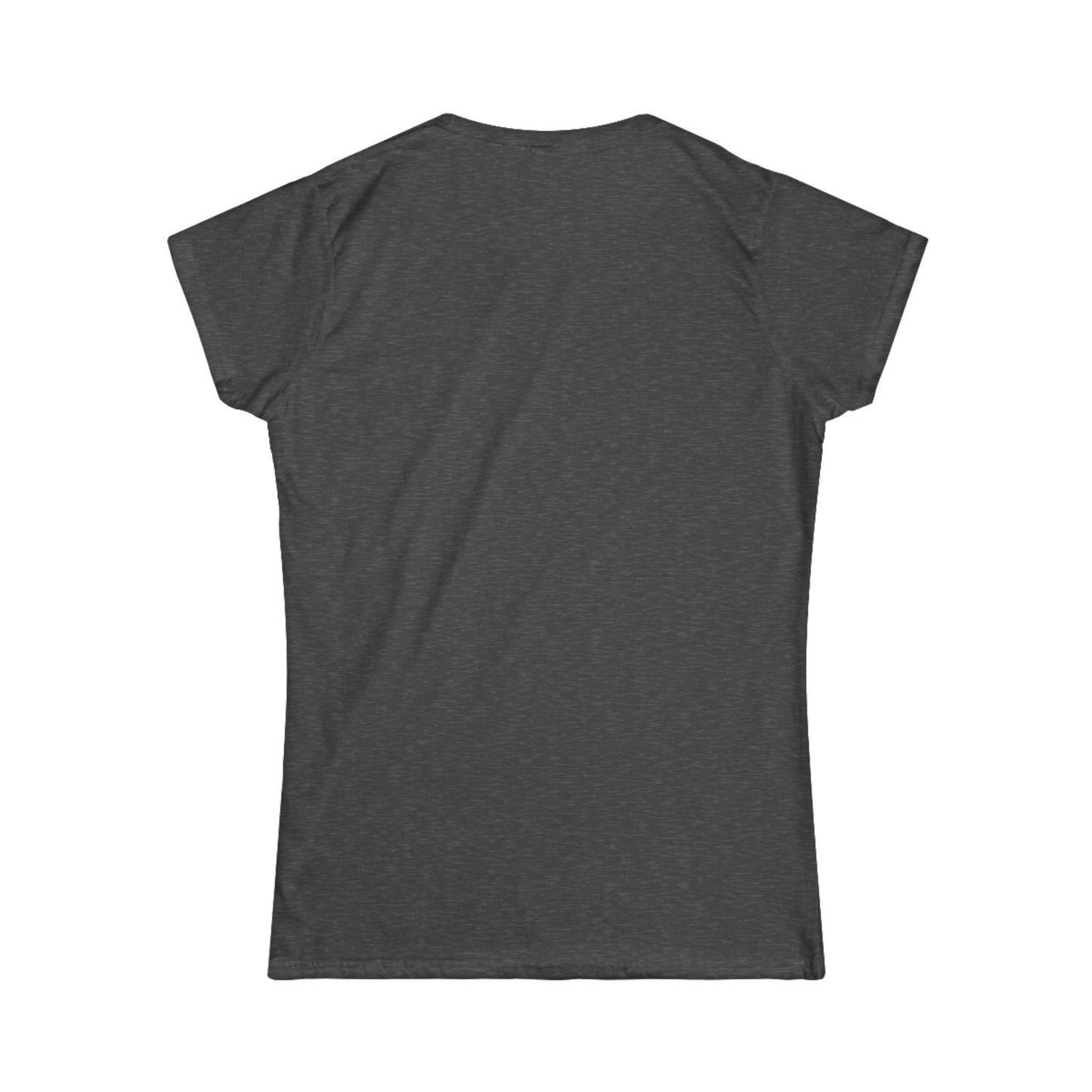 Think Like a Queen Women's Softstyle Tee - Inspirational Crown Graphic Shirt