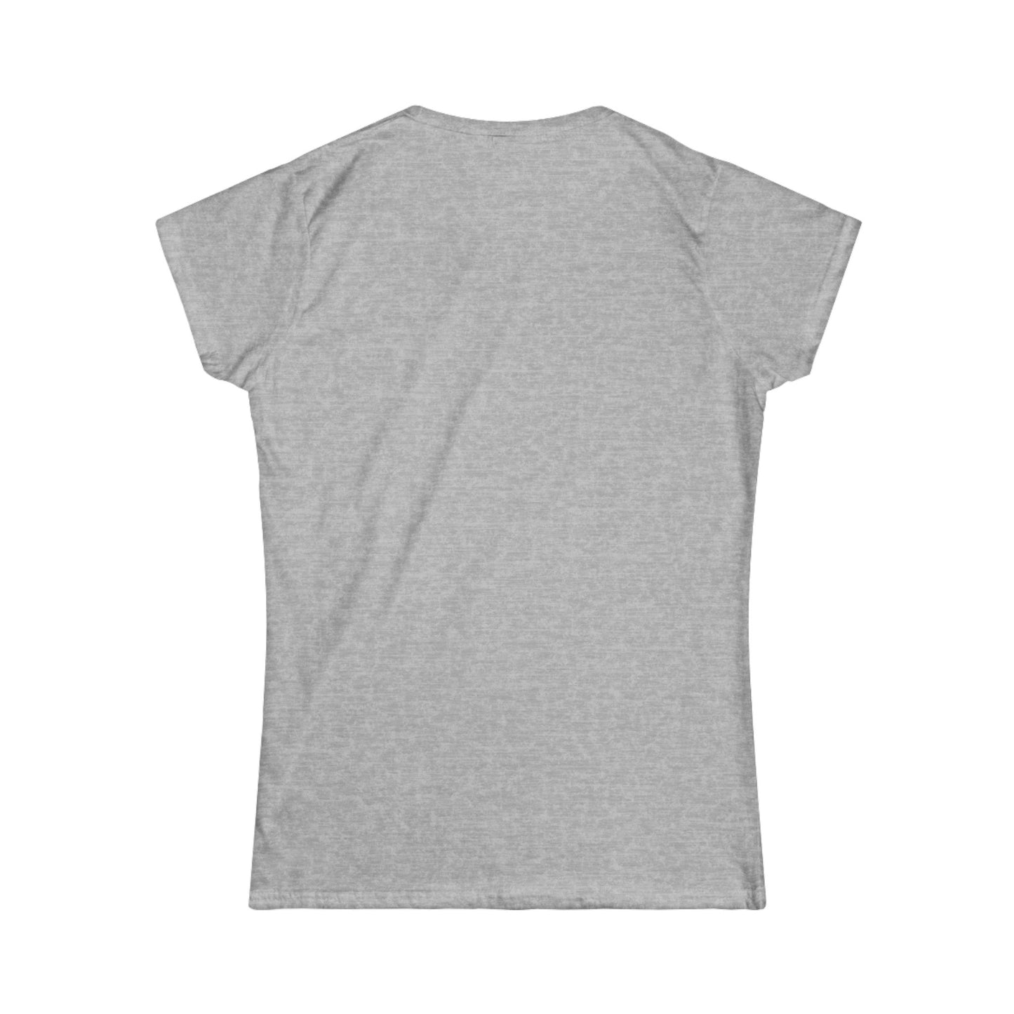 Think Like a Queen Women's Softstyle Tee - Inspirational Crown Graphic Shirt
