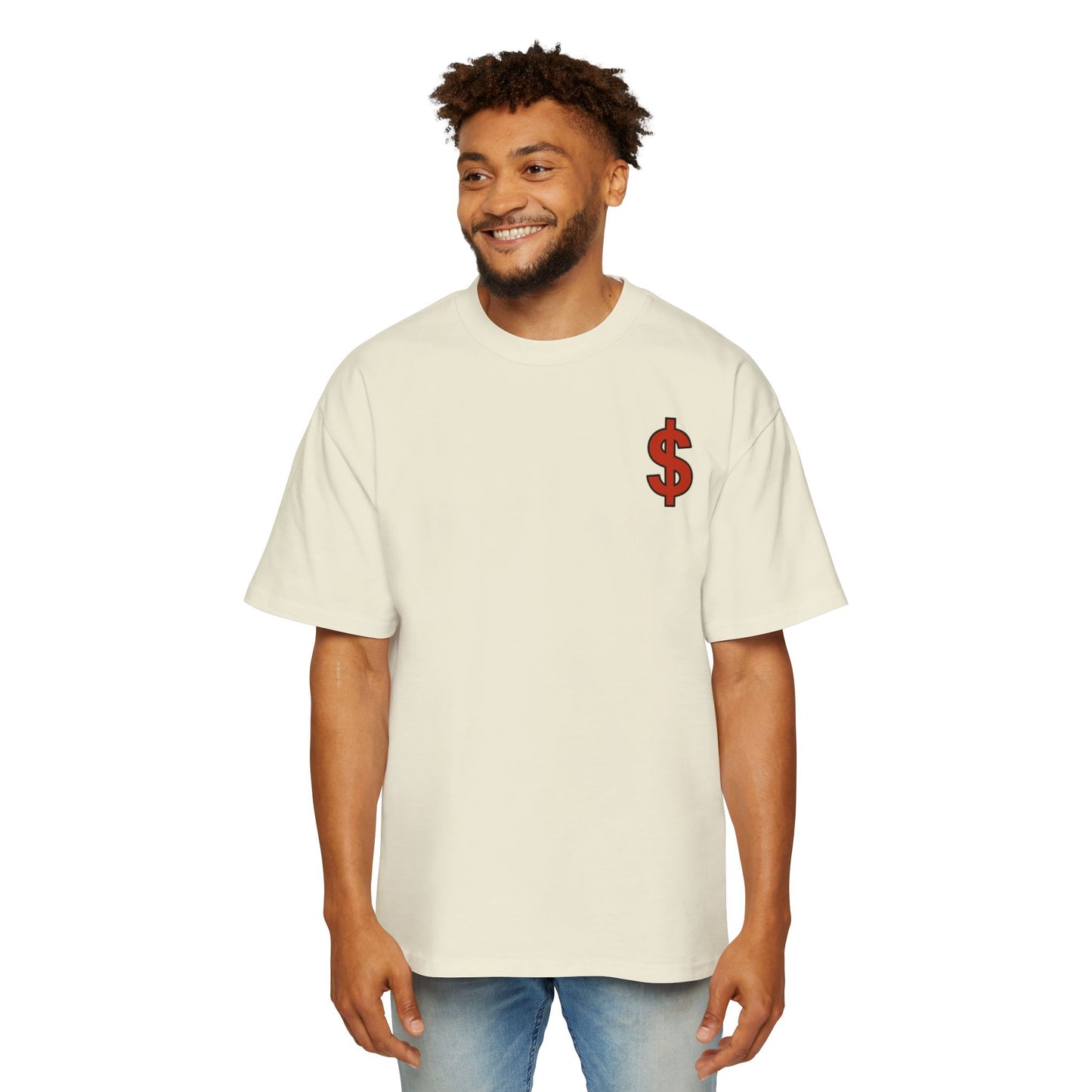 Men's Heavy Oversized Tee - 'Built Different' Break the Cycle Graphic T-Shirt