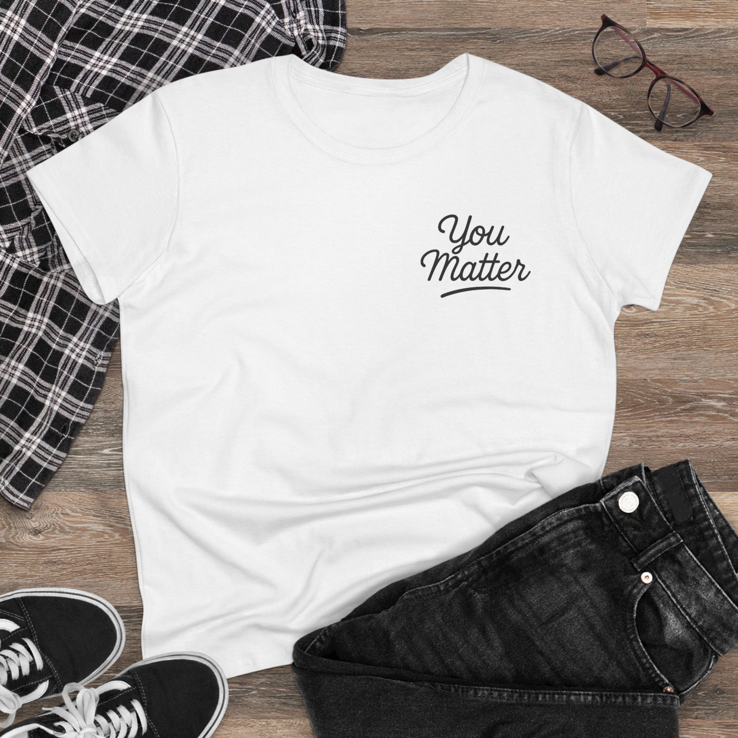 YOU MATTER Women's Midweight Cotton Tee