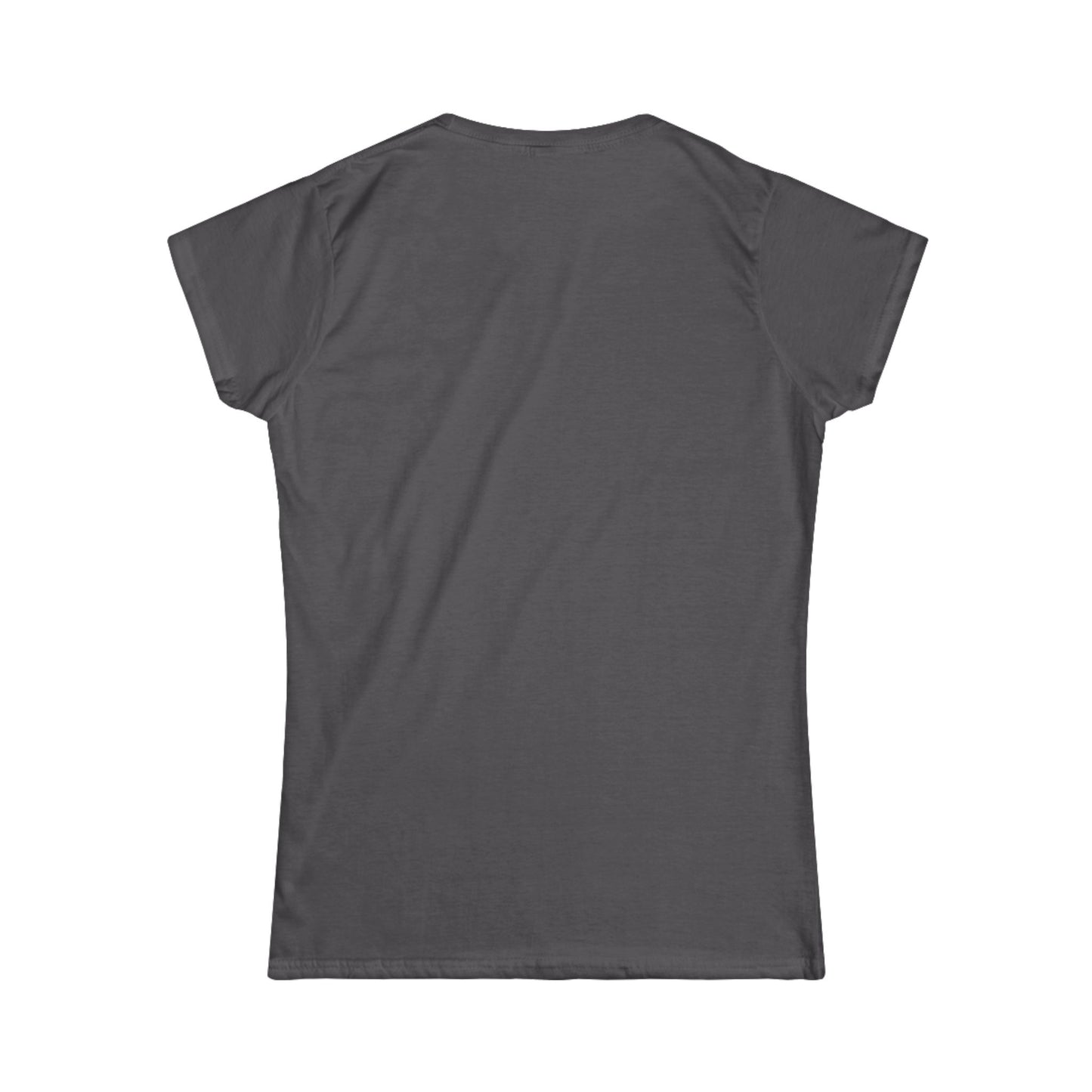 Think Like a Queen Women's Softstyle Tee - Inspirational Crown Graphic Shirt