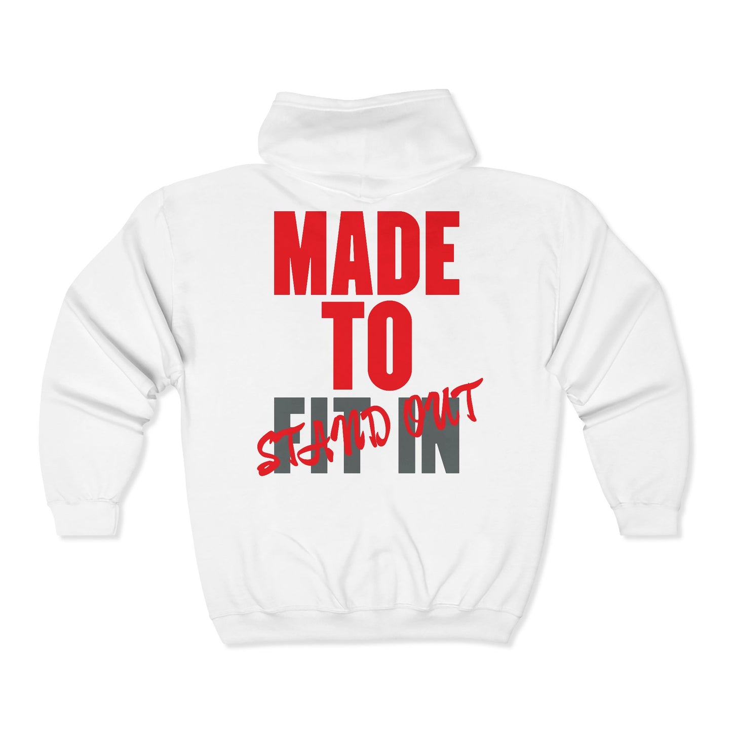 Jt Apparel Made To Stand Out Dual Color (Red/Grey)Zip Up