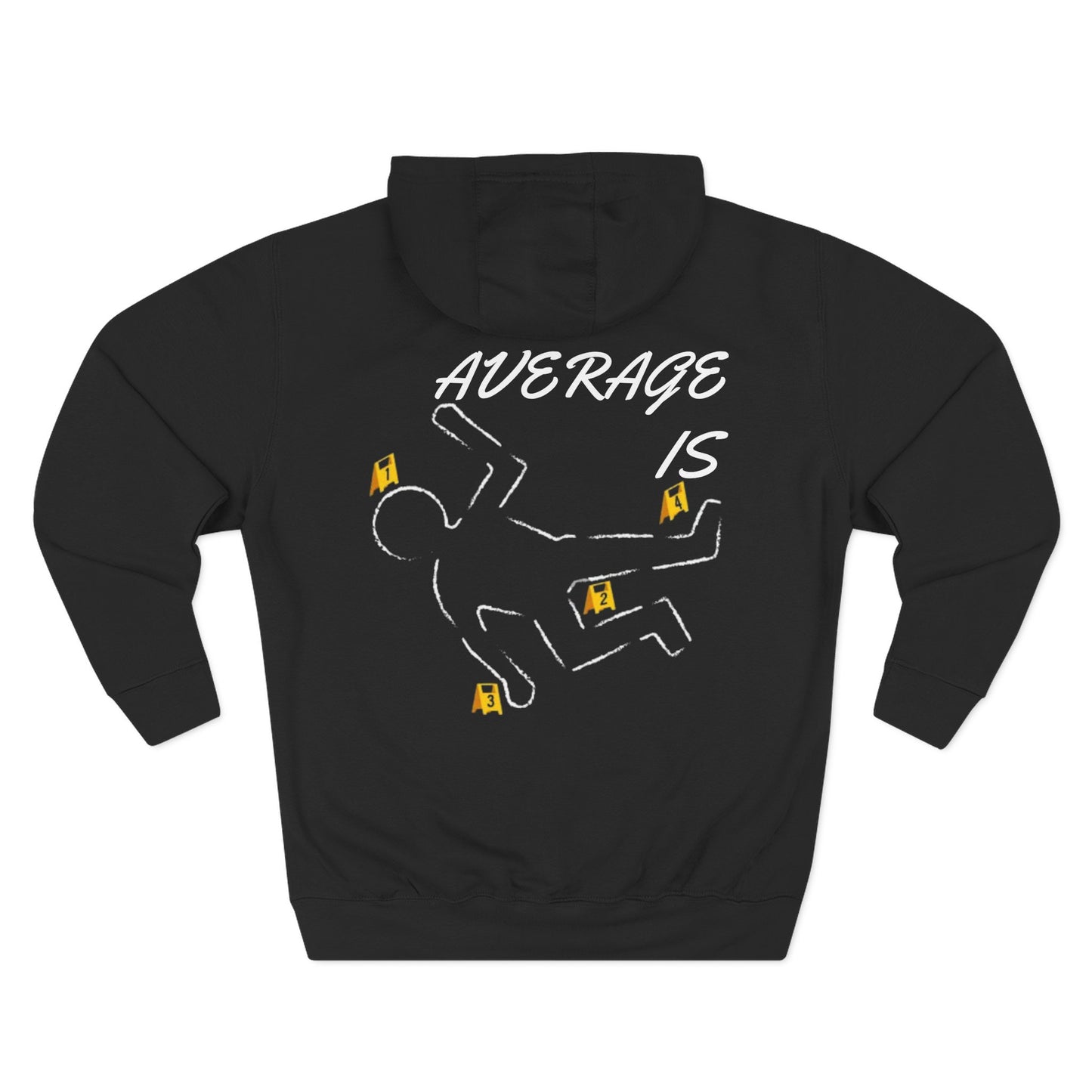 Jt Apparel (Made To Stand Out) Average Is Dead Design Pull Over Hoodie
