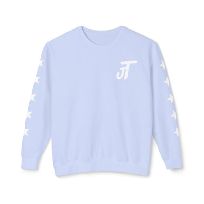 Jt Apparel Star Sleeve Design Crewneck (Peachy, Butter, Chalky Mint, Hydrangea, Neon Violet)