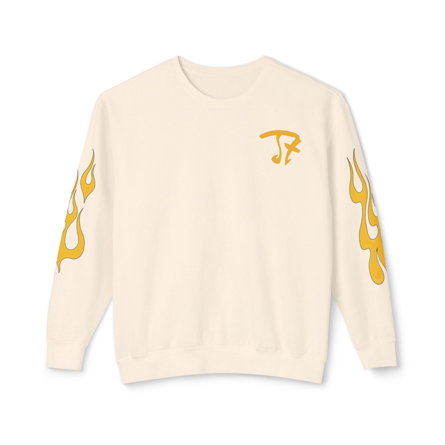 Jt Apparel Made to Stand Out Dual Color Crewneck Sweatshirt (Yellow/Grey)
