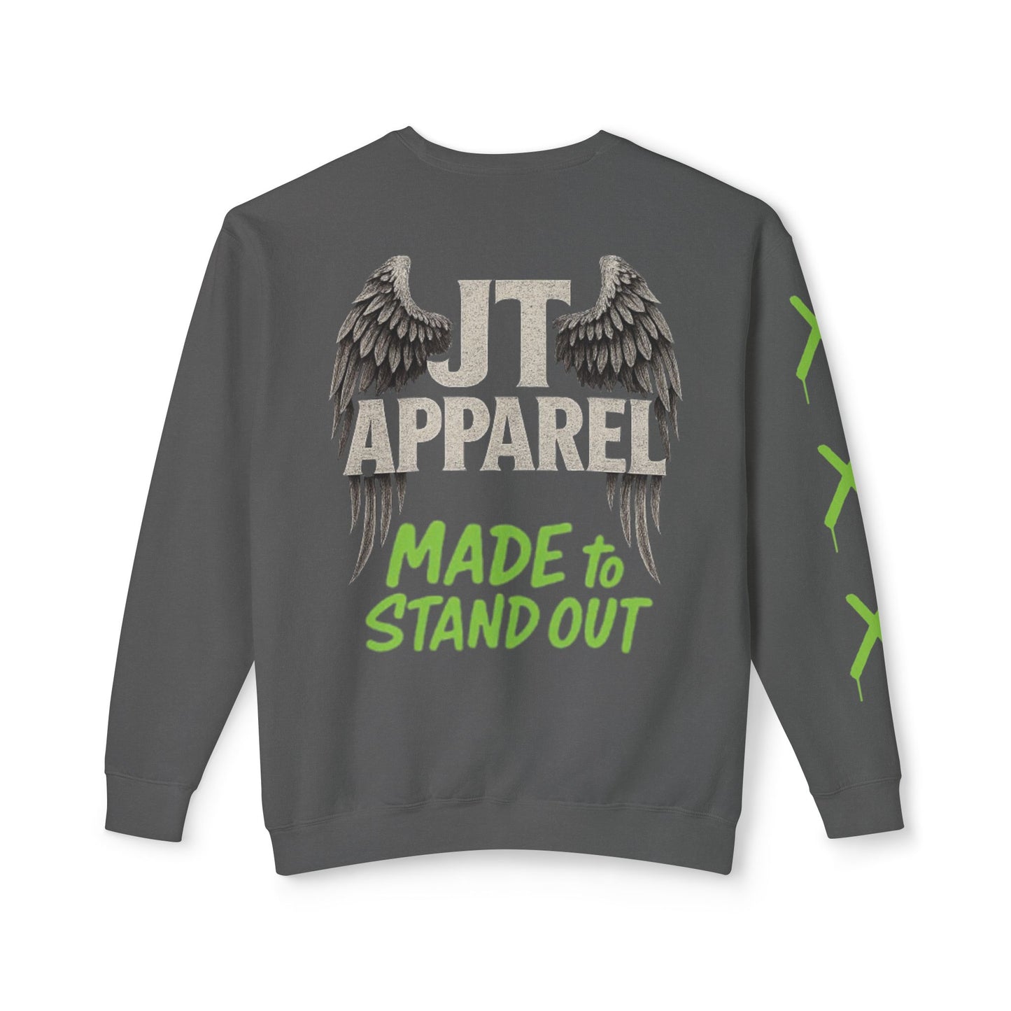 Jt Apparel Slogan Design Crewneck