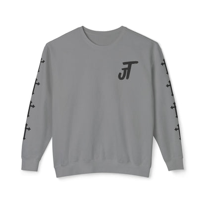Jt Apparel Cross Sleeve Design Crewneck (White, Ivory, Blue Jean, Grey)