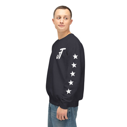 Jt Apparel Star Sleeve Design Crewneck (Black, Light Grey, Dark Grey, Brown)