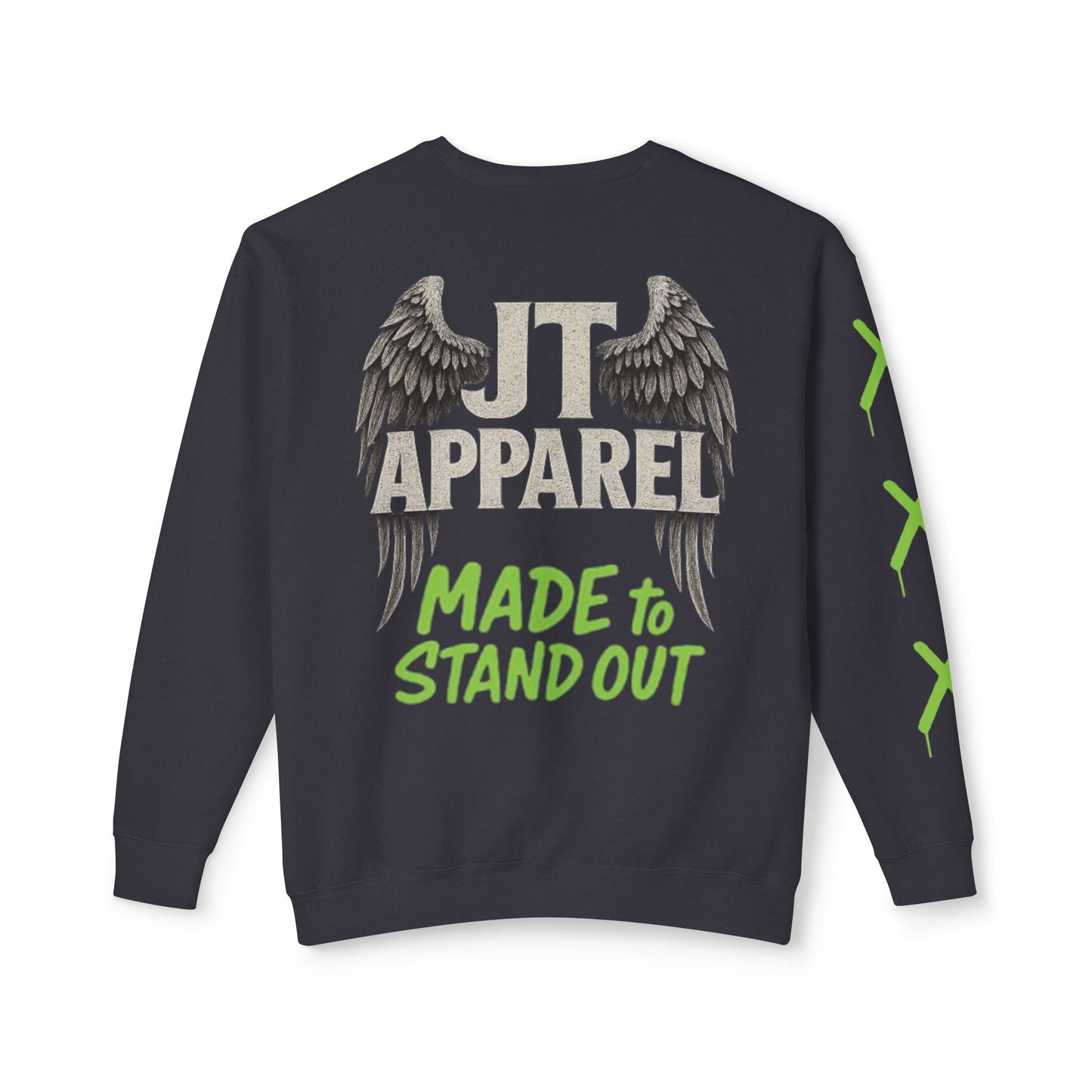 Jt Apparel Slogan Design Crewneck
