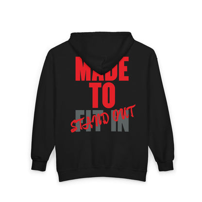 Jt Apparel Made To Stand Out Dual Color (Red/Grey)Zip Up