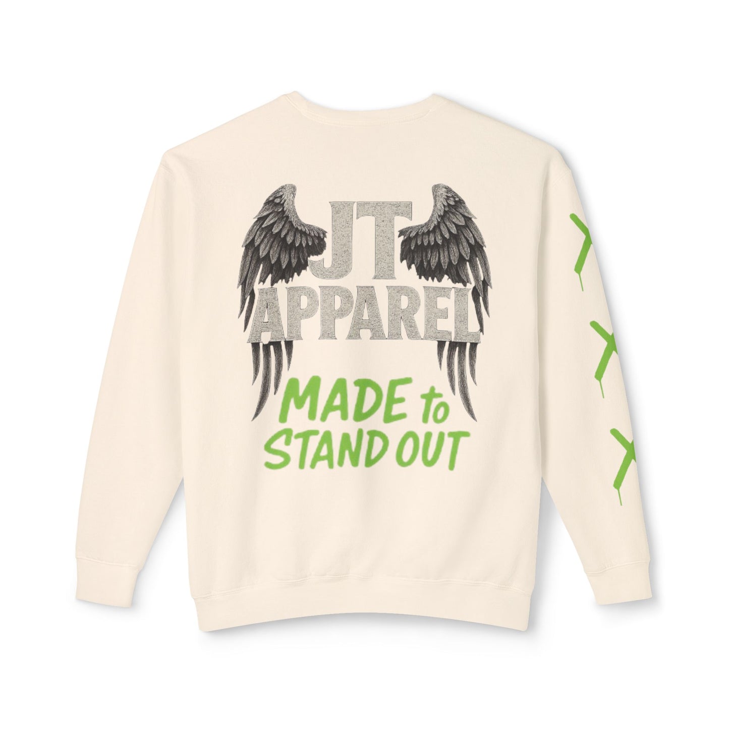 Jt Apparel Slogan Design Crewneck