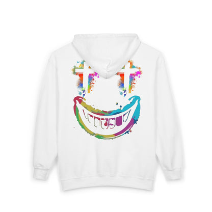 Jt Apparel "Average Is Dead, Made To Stand Out" Multi Color Cross Eyes Emoji Design Zip Up