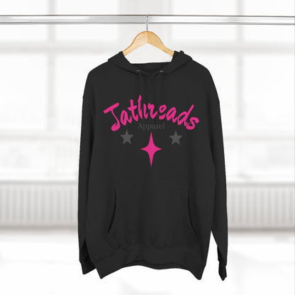 Jt Apparel Black and Electric Pink Made to Stand Out Hoodie