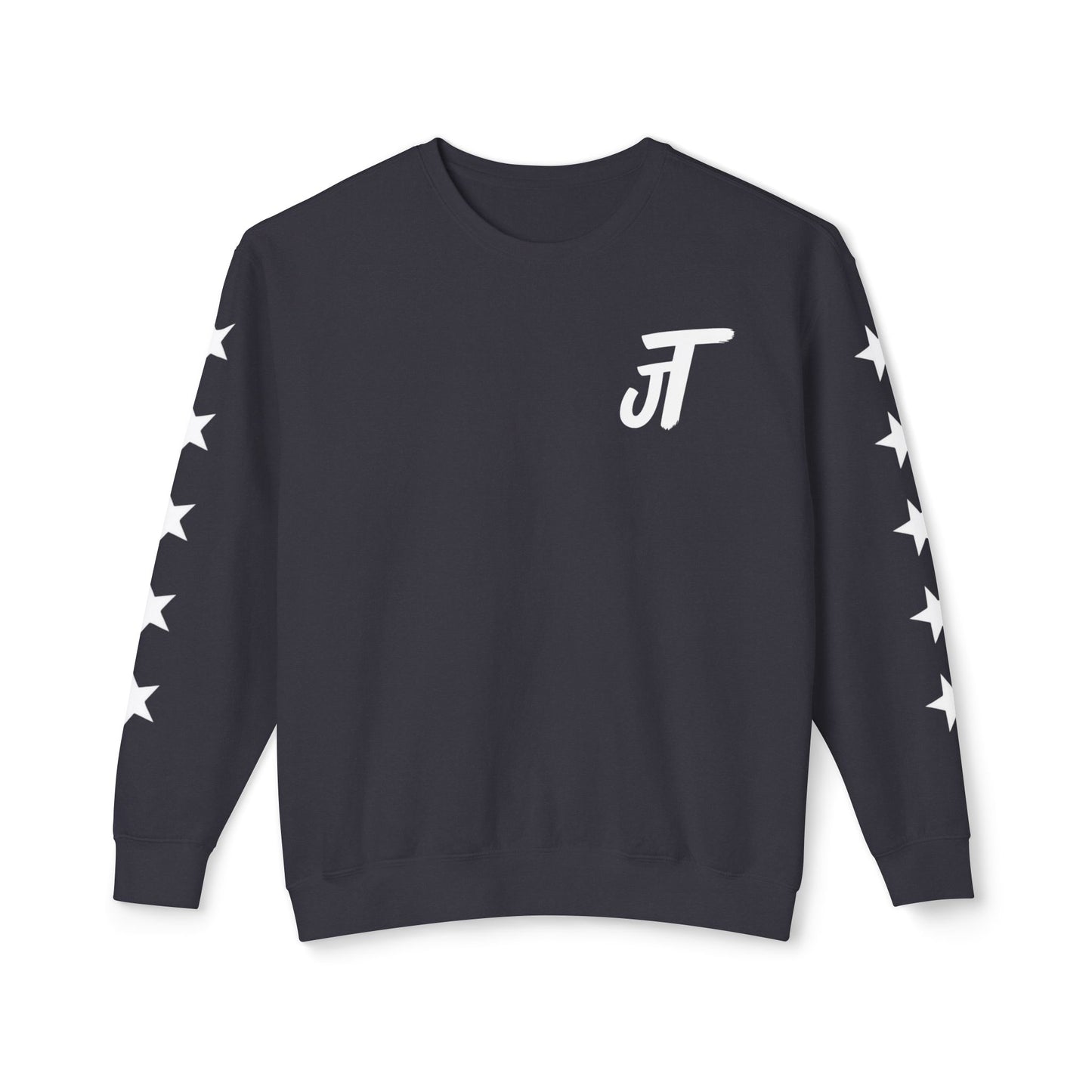 Jt Apparel Star Sleeve Design Crewneck (Black, Light Grey, Dark Grey, Brown)