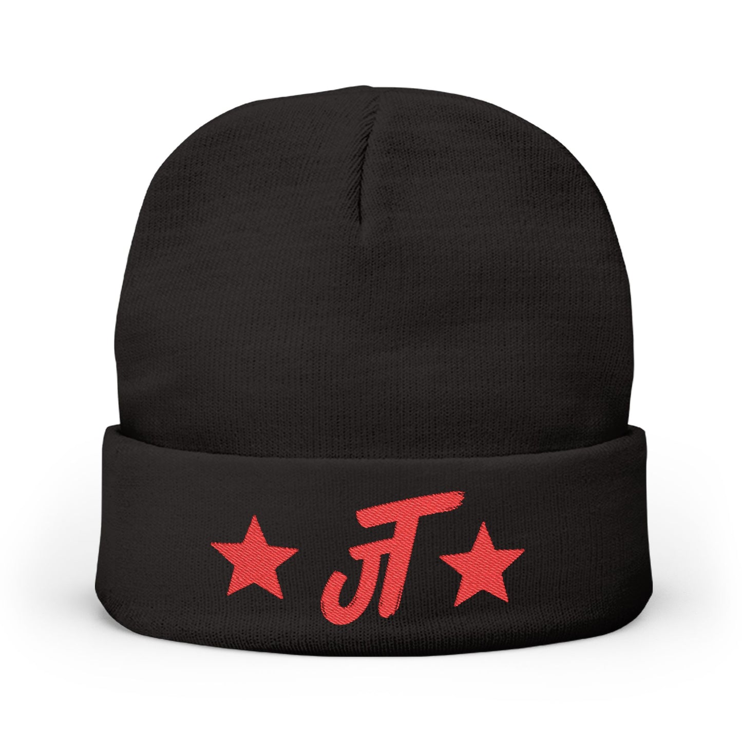Jt Apparel Red Star Design Beanie