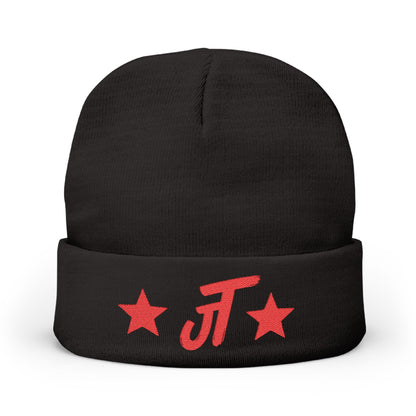 Jt Apparel Red Star Design Beanie
