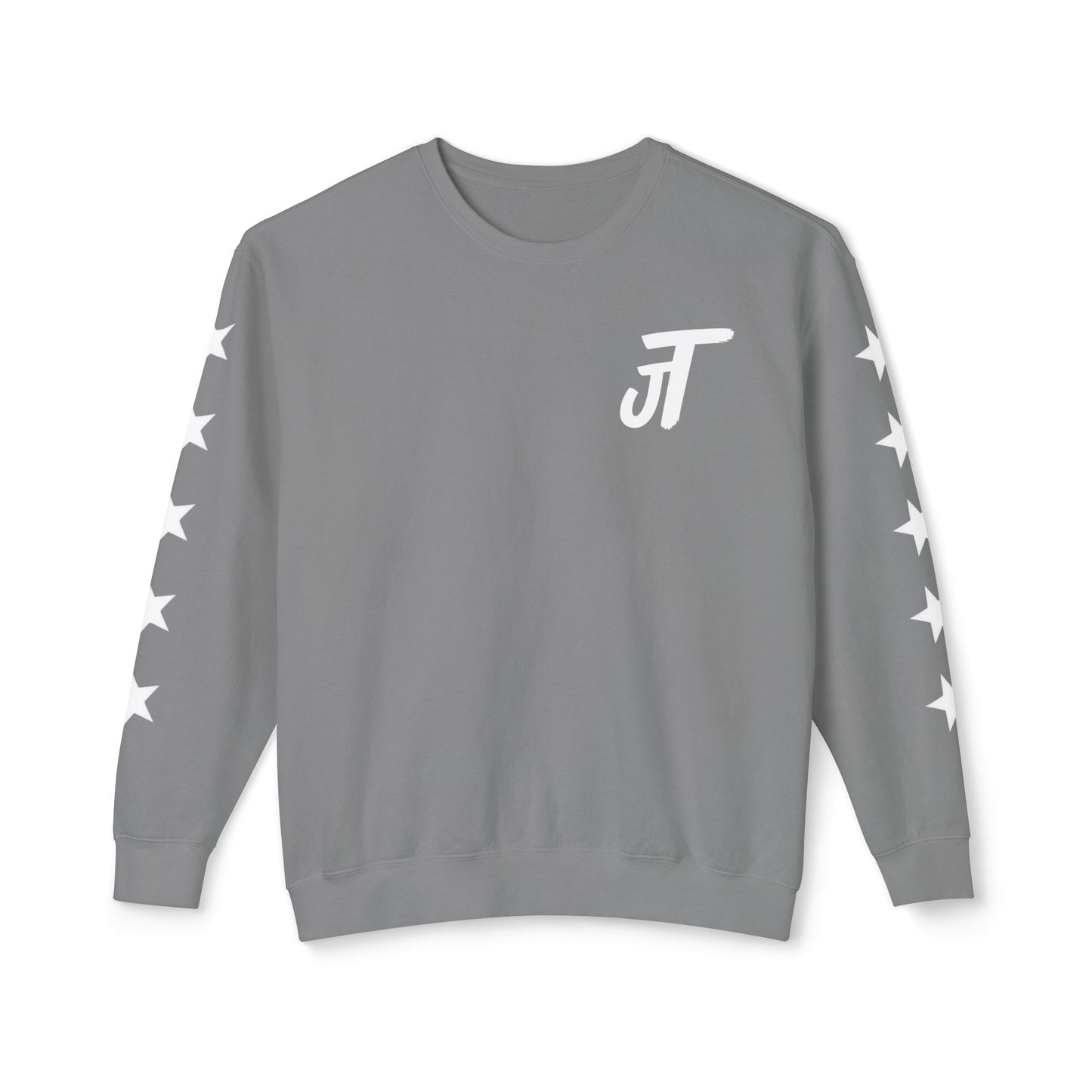 Jt Apparel Star Sleeve Design Crewneck (Black, Light Grey, Dark Grey, Brown)
