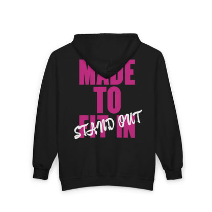 Jt Apparel Made To Stand Out Dual Color (Pink/White)Zip Up