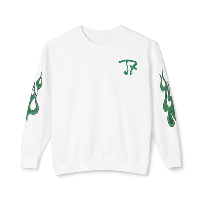Jt Apparel Made to Stand Out Dual Color Crewneck Sweatshirt (Green/Grey)
