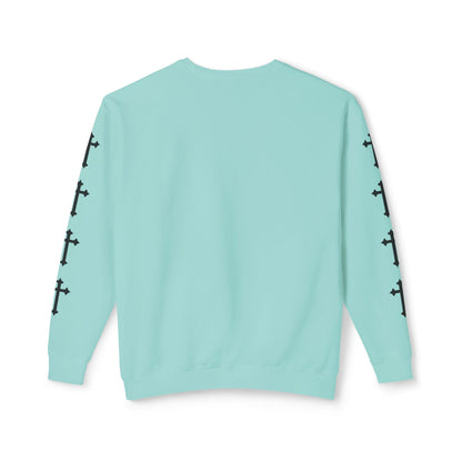 Jt Apparel Cross Sleeve Design Crewneck (Ivory, Peachy, Chalky Mint, Hydrangea, Neon Violet)