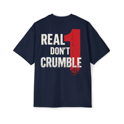 1 In A Million/Real Ones Don't Crumble Men's Heavy Oversized Tee