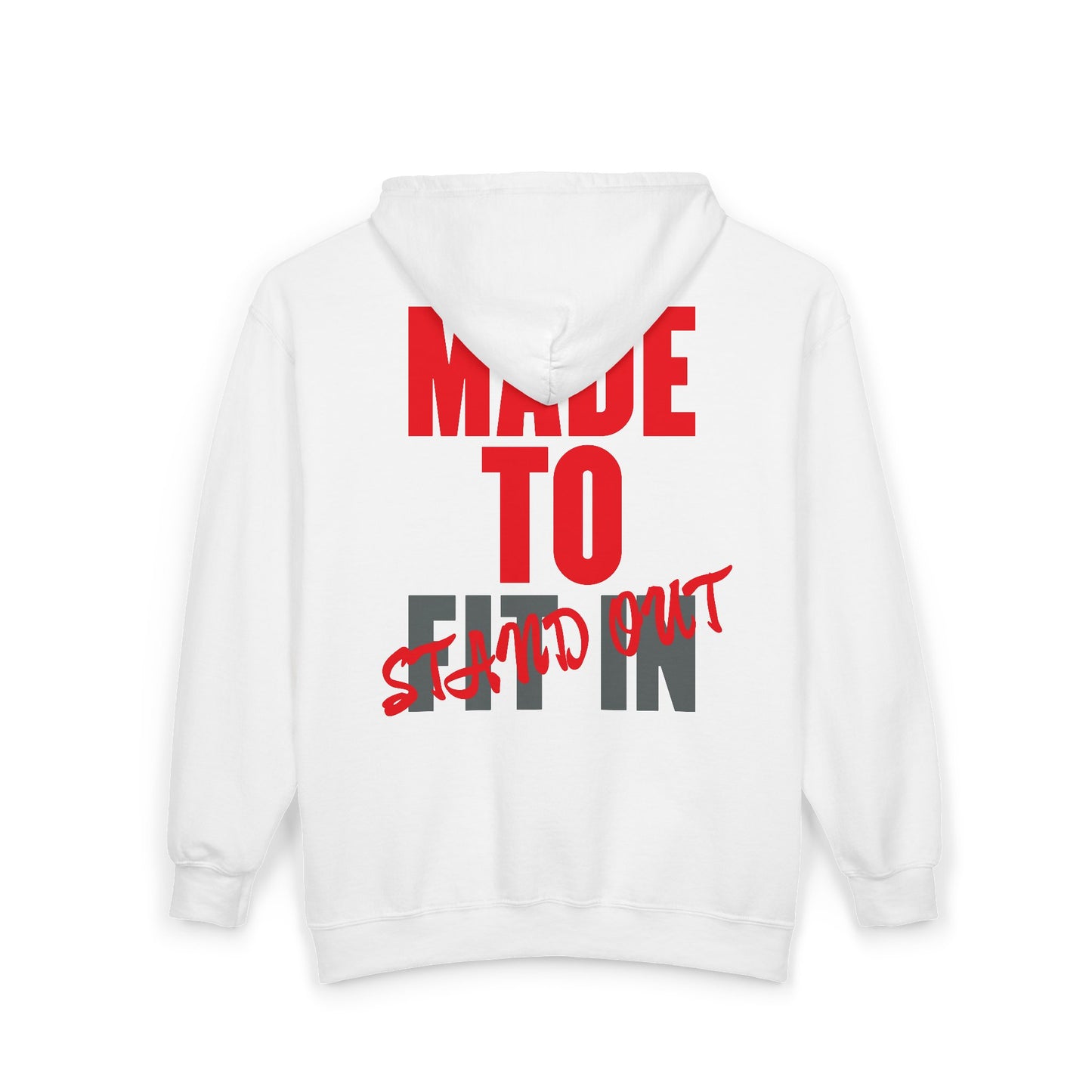 Jt Apparel Made To Stand Out Dual Color (Red/Grey)Zip Up