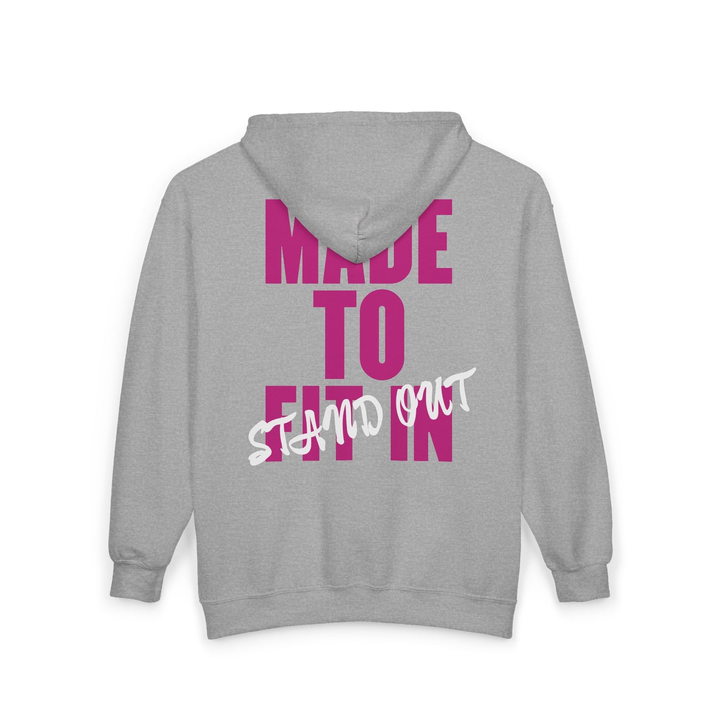 Jt Apparel Made To Stand Out Dual Color (Pink/White)Zip Up