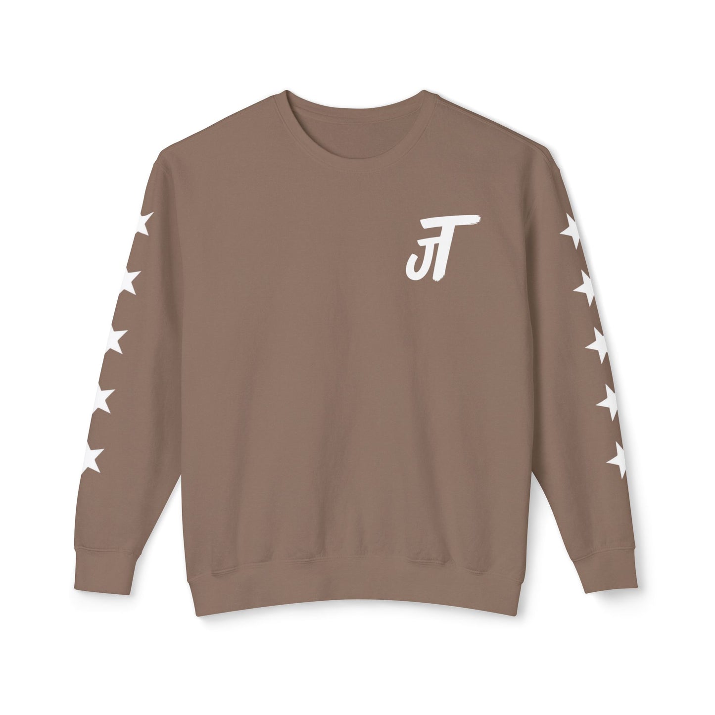 Jt Apparel Star Sleeve Design Crewneck (Black, Light Grey, Dark Grey, Brown)