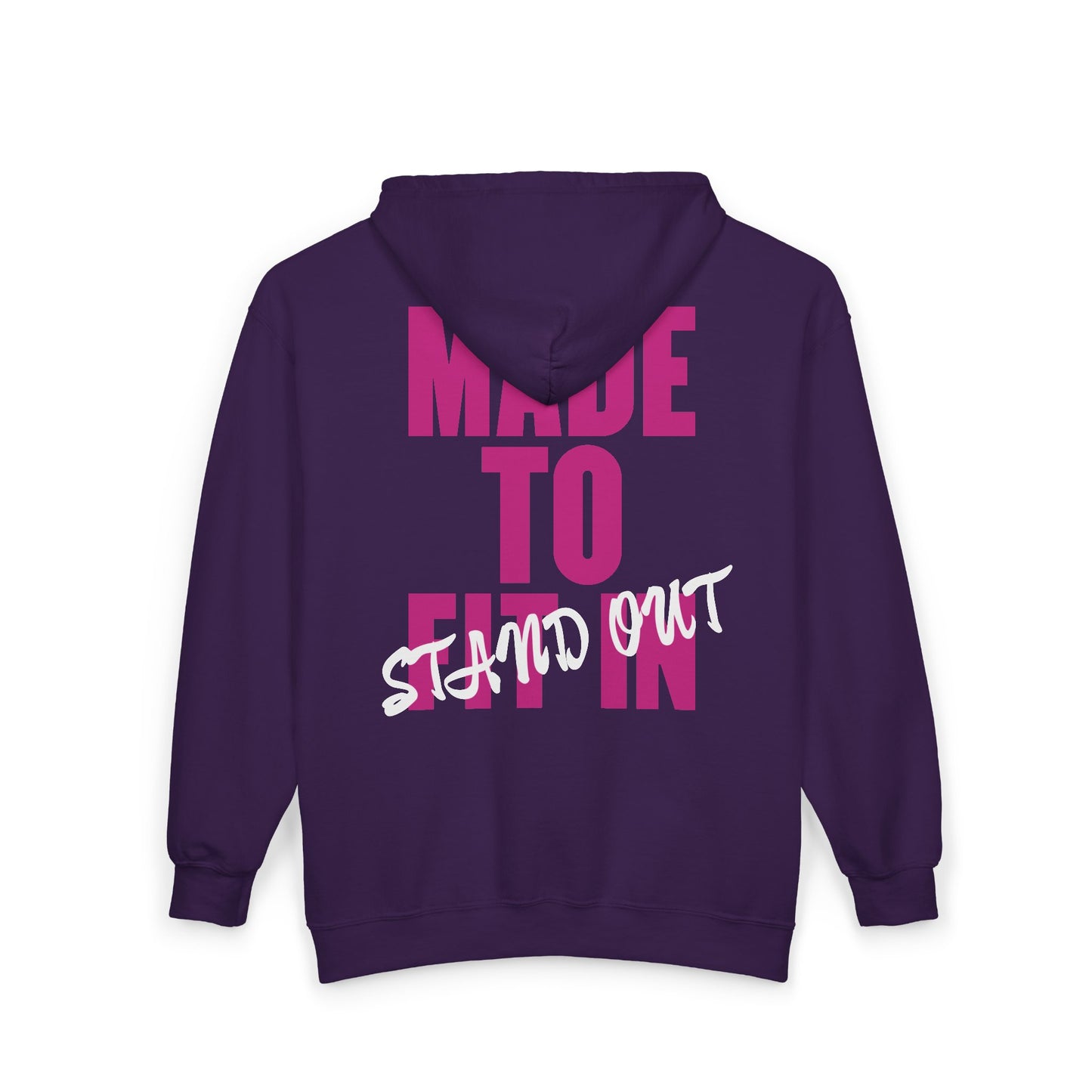 Jt Apparel Made To Stand Out Dual Color (Pink/White)Zip Up