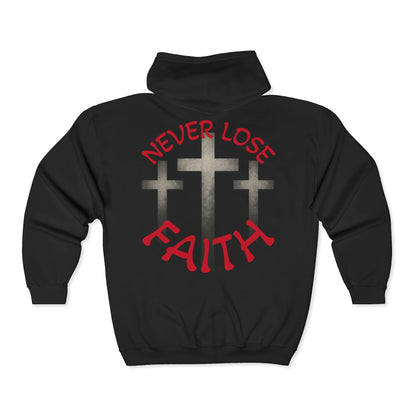 Jt Apparel Made To Stand Out/Never Lose Faith Design Zip Up