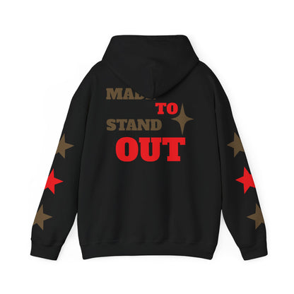 Jathread$ Brown/Red Star Sleeve Pull Over Hoodie