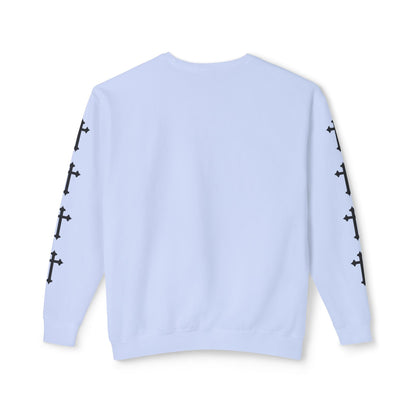 Jt Apparel Cross Sleeve Design Crewneck (Ivory, Peachy, Chalky Mint, Hydrangea, Neon Violet)