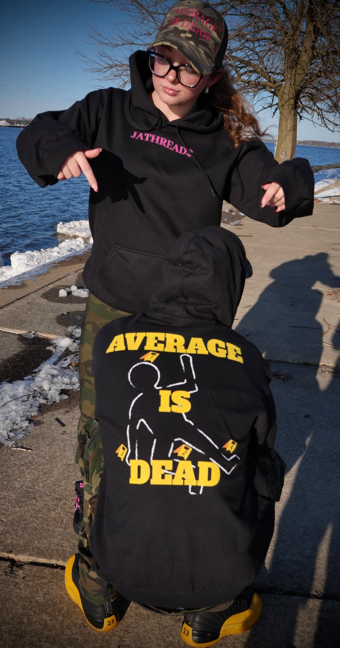 Jathread$ Average Is Dead Hoodie "Bumblebee"