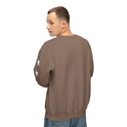 Jt Apparel Star Sleeve Design Crewneck (Black, Light Grey, Dark Grey, Brown)