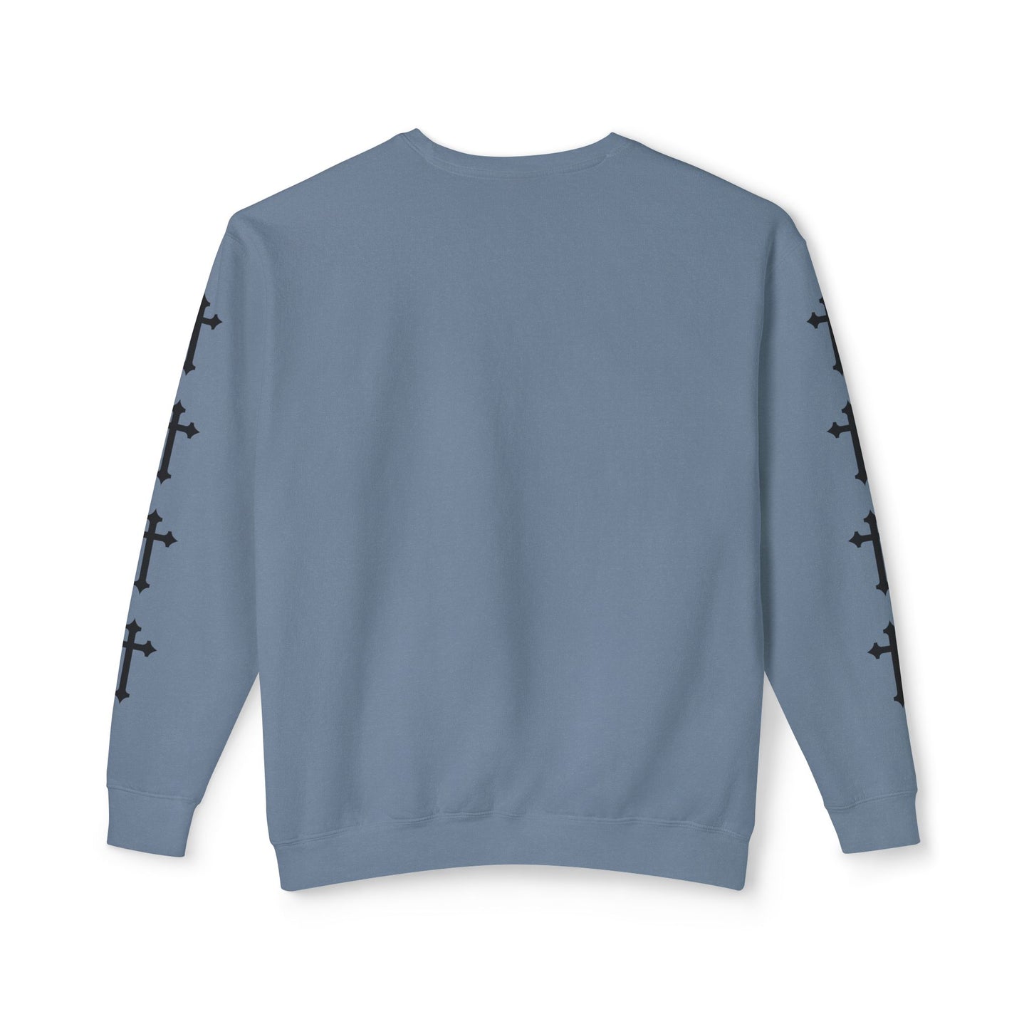 Jt Apparel Cross Sleeve Design Crewneck (White, Ivory, Blue Jean, Grey)