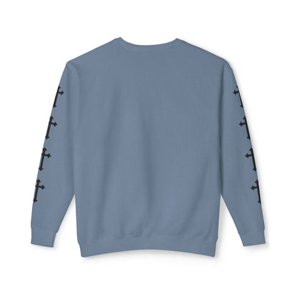 Jt Apparel Cross Sleeve Design Crewneck (White, Ivory, Blue Jean, Grey)