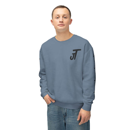 Jt Apparel Cross Sleeve Design Crewneck (White, Ivory, Blue Jean, Grey)