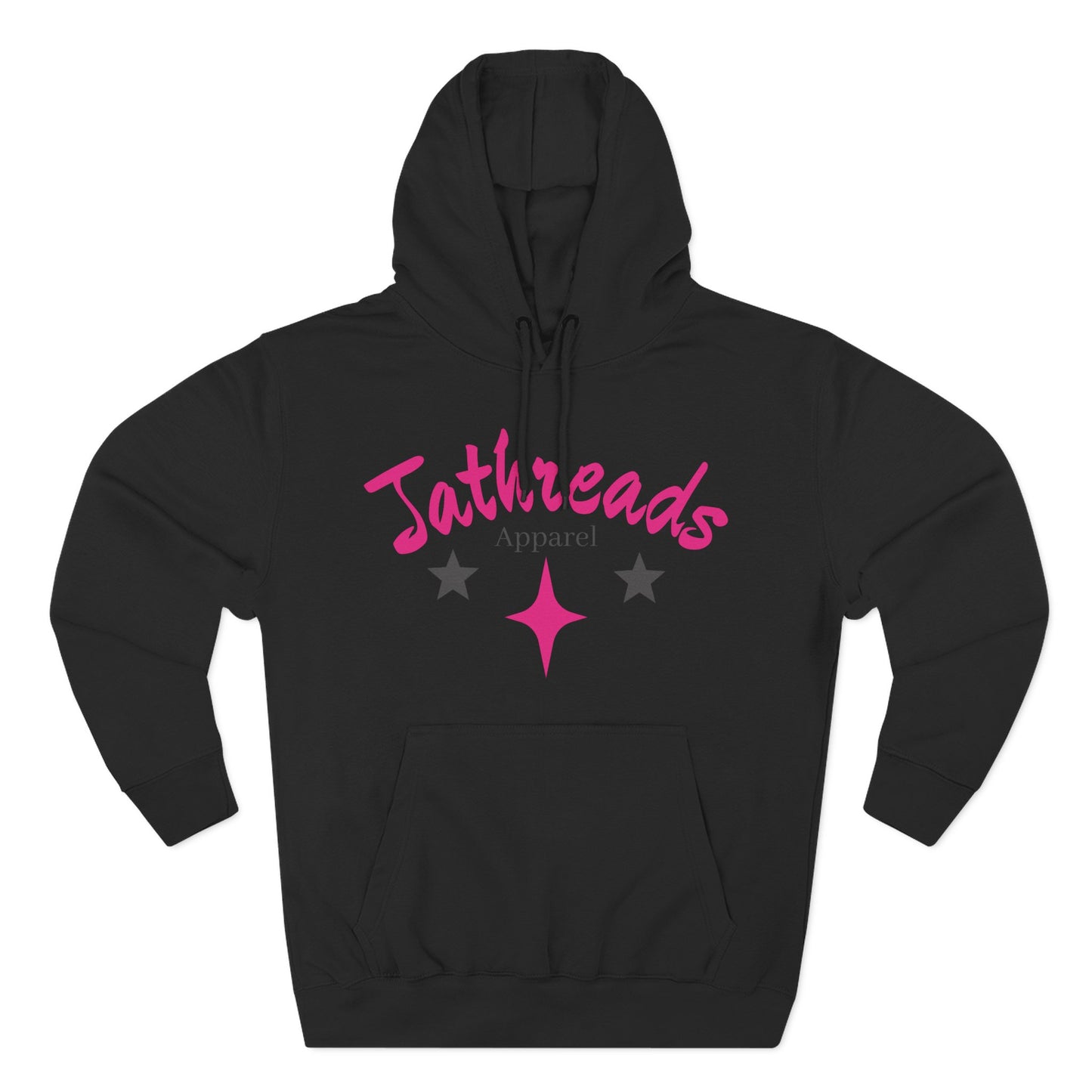 Jt Apparel Black and Electric Pink Made to Stand Out Hoodie
