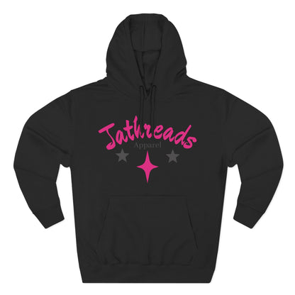 Jt Apparel Black and Electric Pink Made to Stand Out Hoodie