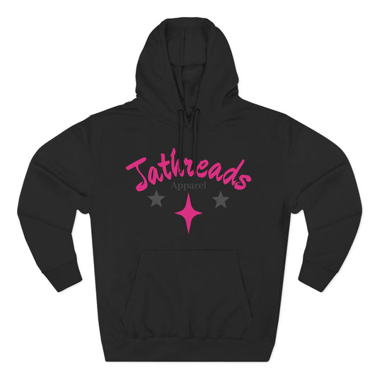 Jt Apparel Black and Electric Pink Made to Stand Out Hoodie