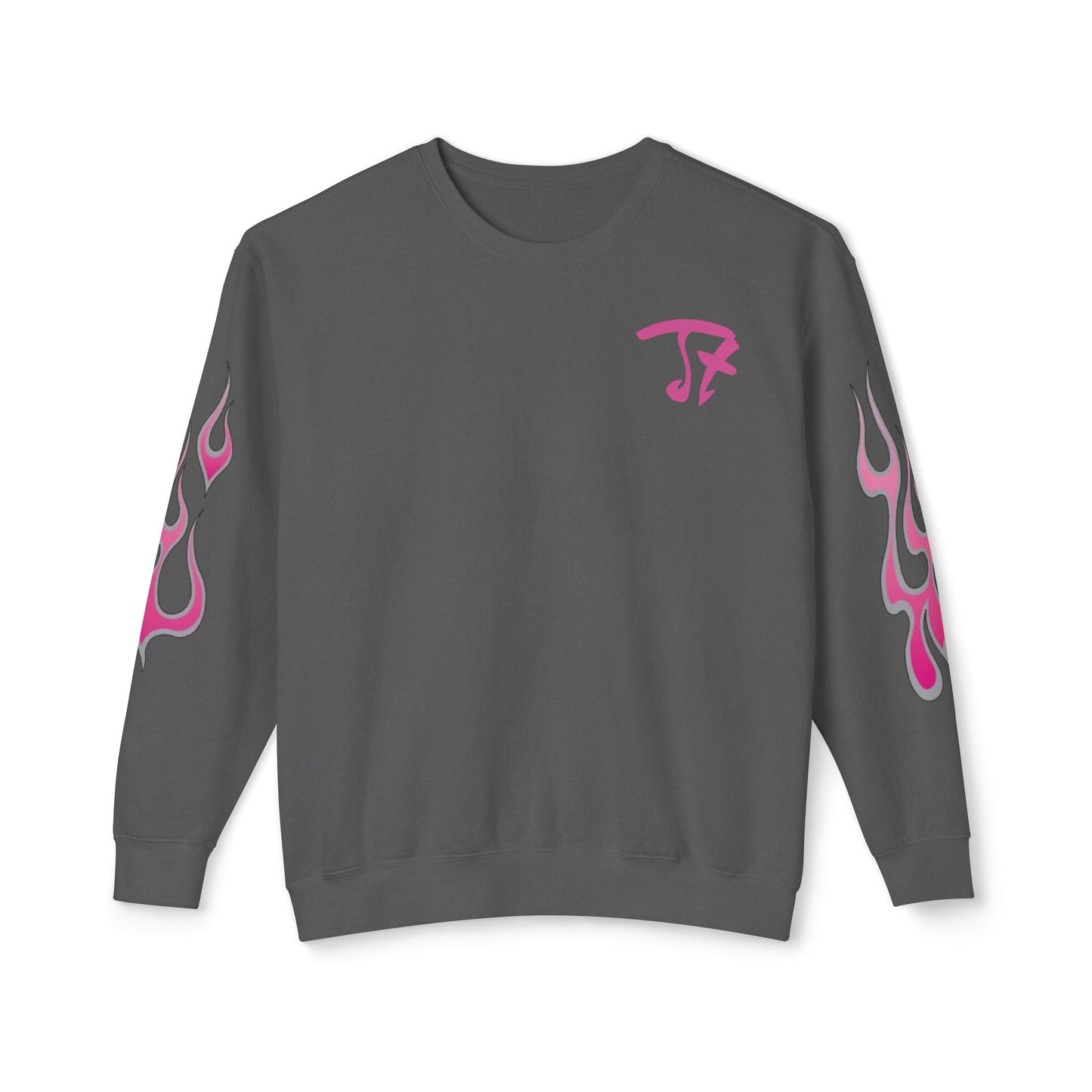 Jt Apparel Made to Stand Out Dual Color Crewneck Sweatshirt (Pink/Grey)