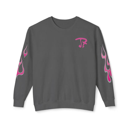Jt Apparel Made to Stand Out Dual Color Crewneck Sweatshirt (Pink/Grey)