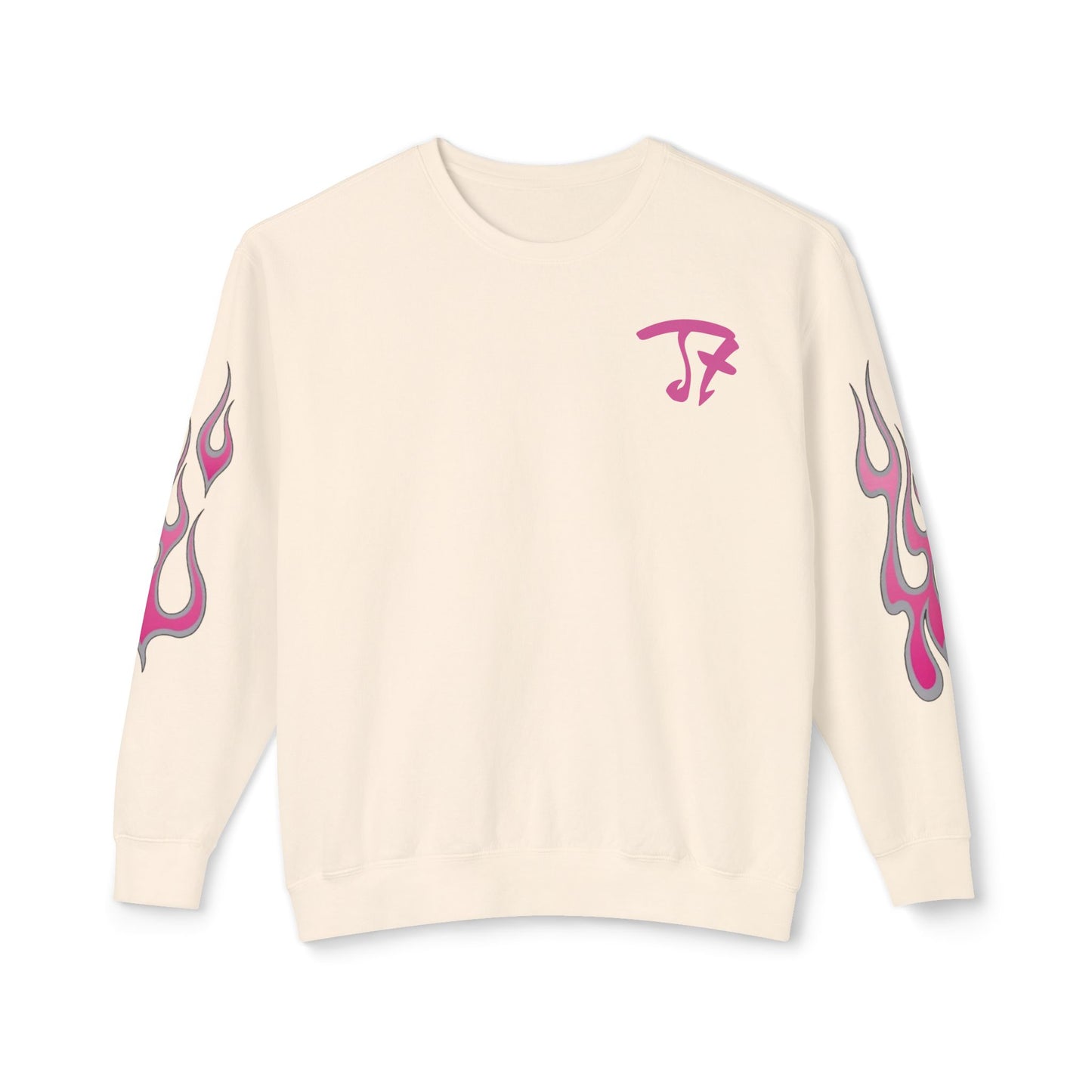Jt Apparel Made to Stand Out Dual Color Crewneck Sweatshirt (Pink/Grey)