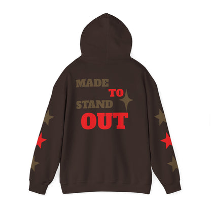Jathread$ Brown/Red Star Sleeve Pull Over Hoodie
