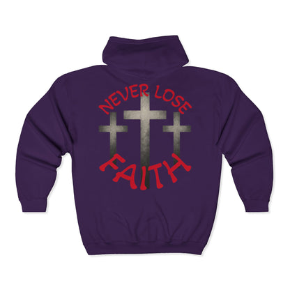 Jt Apparel Made To Stand Out/Never Lose Faith Design Zip Up