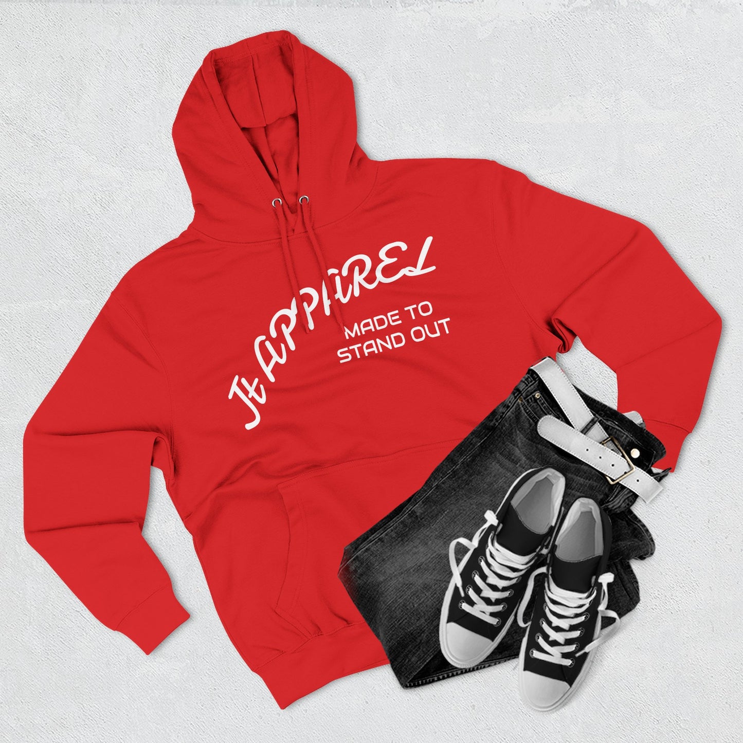 Jt Apparel (Made To Stand Out) Average Is Dead Design Pull Over Hoodie