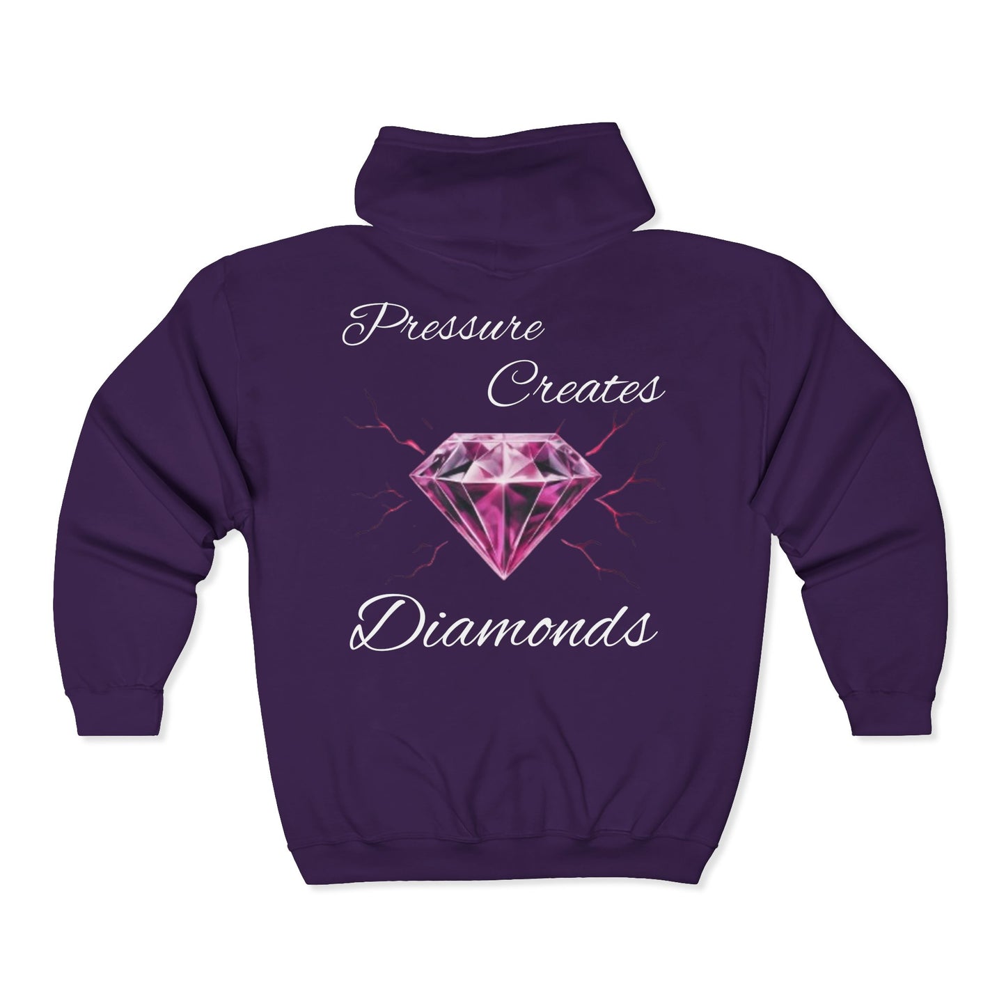 Jt Apparel "Pressure Makes Diamonds" Design Zip Up